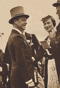 Ascot, czerwiec 1935 - Król Edward, następnie książę Walii, z panią Simpson, 1937 autorstwa Unbekannt