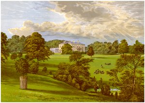 Ashcombe Park, Staffordshire, dom rodziny Sneydów, ok. 1880 r. autorstwa Unbekannt