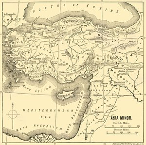 Azja Mniejsza - Mapa, 1890. autorstwa Unbekannt