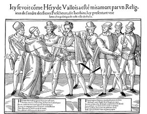 Zabójstwo Henryka III, króla Francji, 1589 1589-1590 autorstwa Unbekannt