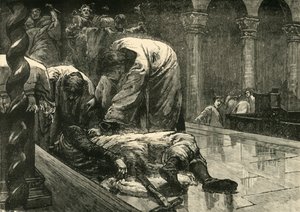 Zabójstwo cesarza Leona V, 820 AD, 1890. autorstwa Unbekannt