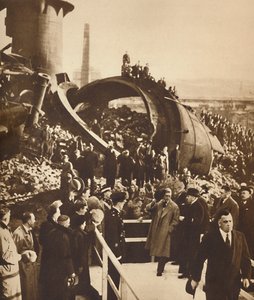 W opuszczonej hucie stali, Południowa Walia, 1936 1937 autorstwa Unbekannt