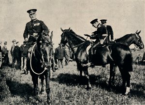 Podczas manewrów wojskowych, ok. 1916, 1945 r. autorstwa Unbekannt