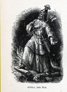 Hun Attyla, 1882 r autorstwa Unbekannt