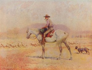 Australijski hodowca owiec, 1924 autorstwa Unbekannt