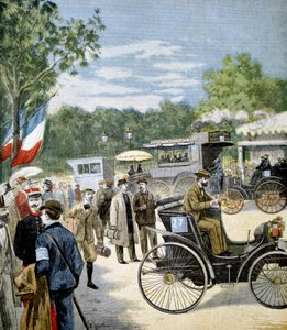 Próba niezawodności samochodów między Paryżem a Rouen, sponsorowana przez Le Petit Journal, 1894 autorstwa Unbekannt