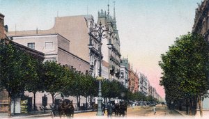 Avenida de Mayo, Buenos Aires, Argentyna, początek XX wieku autorstwa Unbekannt