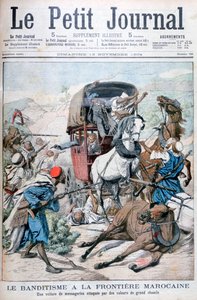 Bandyci atakujący pocztę na granicy marokańskiej, 1904 autorstwa Unbekannt