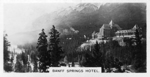 Hotel Banff Springs, Alberta, Kanada, ok. 1920 r. autorstwa Unbekannt