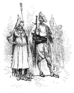 Banjari mężczyźni i kobiety, Orissa, Indie, 1895 autorstwa Unbekannt