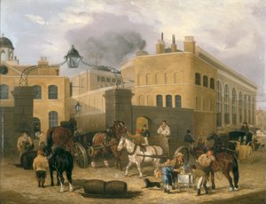 „Browar Barclay i Perkinsa w Southwark”, c1840 autorstwa Unbekannt