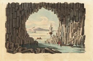 Kolumny bazaltowe w jaskini Fingala, Staffa, Inner Hebrides, Szkocja autorstwa Unbekannt