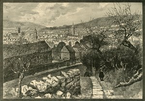 Bath, z klifu Beechen, 1898. autorstwa Unbekannt