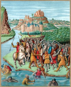 Bitwa Bacchidesa i Jonatana, bunt Machabeuszy, 160 pne, ok. XIX w. autorstwa Unbekannt