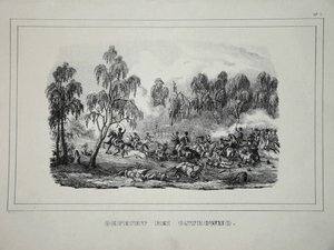 Bitwa wojsk rosyjskich z kawalerią francuską pod Ostrownem 25-26 lipca 1812 r. autorstwa Unbekannt