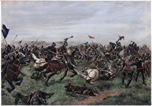 Bitwa pod Agincourt, 25 października 1415 autorstwa Unbekannt