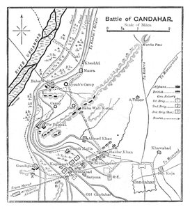 Bitwa pod Kandaharem: Plan, 1902 autorstwa Unbekannt