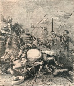 Bitwa pod Flodden, 1513, c1910 autorstwa Unbekannt