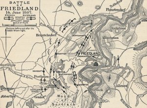 Bitwa pod Friedlandem, 14 czerwca 1807, 1896 autorstwa Unbekannt