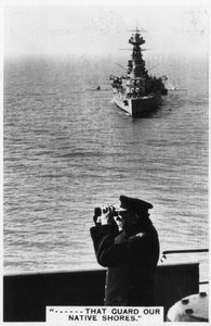 Battlecruiser HMS Hood podczas wiosennych ćwiczeń, 1937 autorstwa Unbekannt