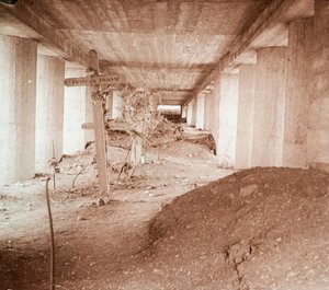 Rów bagnetowy, Verdun, północna Francja, c1916-c1918. autorstwa Unbekannt