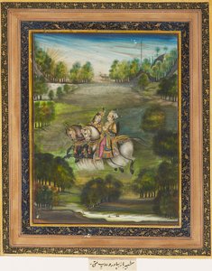 Baz Bahadur i Rupmati, c1820 autorstwa Unbekannt