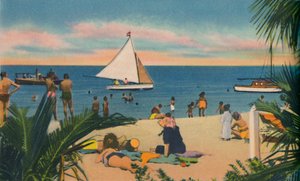 Plaża w Pradomar. 20 minut od Barranquilla, c1940 autorstwa Unbekannt
