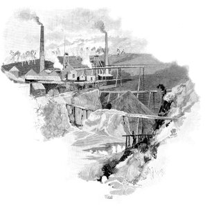 Kopalnie złota Beaconsfield, Tasmania, Australia, 1886 r. autorstwa Unbekannt