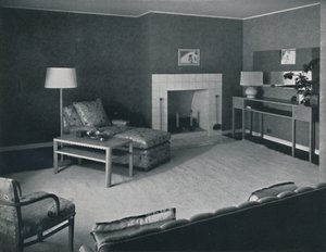 Sypialnia w domu pana Anatole Litwaka w Saint Monica, Kalifornia, 1942 r. autorstwa Unbekannt