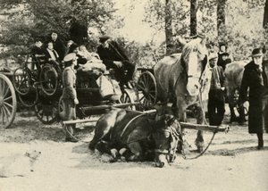 Belgijscy uchodźcy w drodze, 1939-1940, 1941. autorstwa Unbekannt