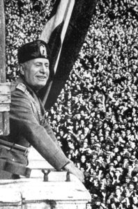 Benito Mussolini 1883-1945, włoski faszystowski dyktator autorstwa Unbekannt