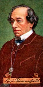 Benjamin Disraeli, hrabia Beaconsfield, wzięty z serii kart do papierosów, 1935 autorstwa Unbekannt