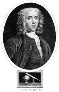 Benjamin Martin, angielski matematyk i twórca instrumentów, ok. 1730 autorstwa Unbekannt