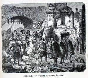 Bernhard z Weimaru wchodzący do Breisach, 1882 autorstwa Unbekannt