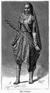 Kobieta Bhil, 1886 autorstwa Unbekannt