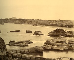 Biarritz - Przegląd zaczerpnięty z Atalaye, ok. 1930. autorstwa Unbekannt