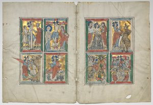 Bifolio ze scenami z życia Chrystusa, 1230-1240. autorstwa Unbekannt