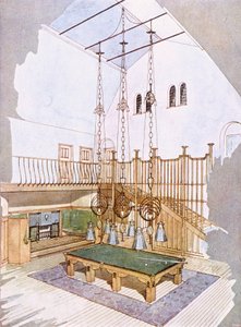 Sala bilardowa, zaprojektowana przez George