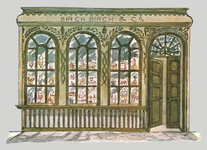 Front sklepu Birchs, City of London, 1928. autorstwa Unbekannt