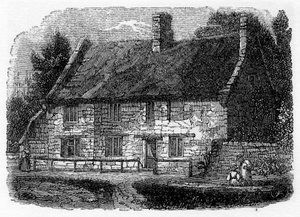 Miejsce urodzenia wielebnego Jamesa Herveya, Hardingston, niedaleko Northampton, 1840 autorstwa Unbekannt