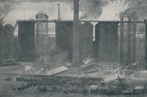 Wielkie piece w Bell Bros. Iron Works, Middlesborough, 1910 autorstwa Unbekannt