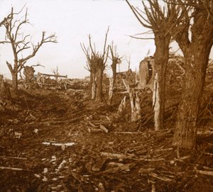 Przeklęty krajobraz, Belloy-en-Santerre, północna Francja, c1914-c1918 autorstwa Unbekannt