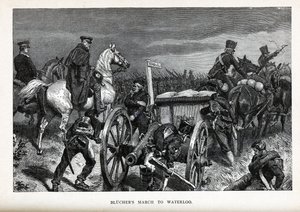Blüchers Marsh do Waterloo, 1882 autorstwa Unbekannt