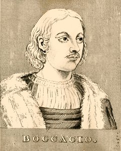Boccaccio, 1313-1375, 1830. autorstwa Unbekannt