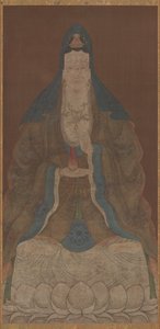 Bodhisattwa Avalokiteśwara Guanyin z wazą i gałązką wierzby, dynastia Ming, 1368-1644. autorstwa Unbekannt