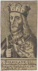 Bolesław II Pobożny, książę czeski. autorstwa Unbekannt