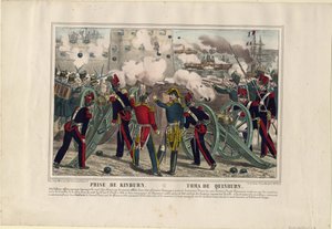 Bombardowanie Kinburn, 1855 autorstwa Unbekannt
