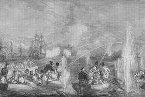 Bombardowanie Odessy, ok. 1880 r. autorstwa Unbekannt