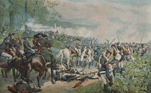 Bonaparte sprawdzający francuskie odosobnienie w Marengo, 1800, 1896 autorstwa Unbekannt