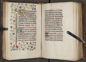 Book of Hours, c.1450 (tusz na welinie) autorstwa Unbekannt